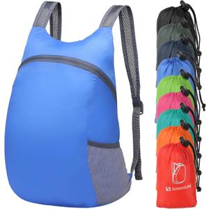20L Ultra Hiking-Daypack Lightweight Foldable Travel Packable Backpack for Camping Cycling Outdoor, Sapphire
