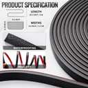 59 Ft Window Grille Inserts Grid Kit, Self-Adhesive Peel and Stick Trim Molding Window Trim Molding Grids, DIY Crown Molding Peel & Stick for Tile Edge Trim, Windows Door Frames(2 Black)