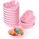 ZLMTZDJD 12PCS 3.2inch Heart Shaped Bowl Heart Bowl For Candy Lovers, Office Desk Decor, Home Snack Display, Valentine'S Day, Wedding Celebrations, Birthday Parties, Family Kitchen Use