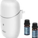 Plug in Oil Diffuser, Scent Diffusers for Home, Aroma Waterless Wall Fragrance Diffuser, Hotel Collection Diffuser, 2X 10ml Essential Oil Included