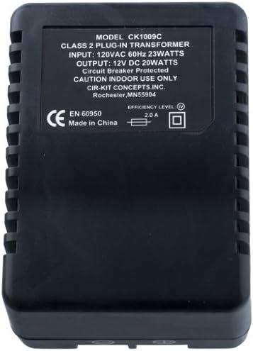 Cir-Kit Concepts Dollhouse Miniature 12V/20W Plug-in Transformer