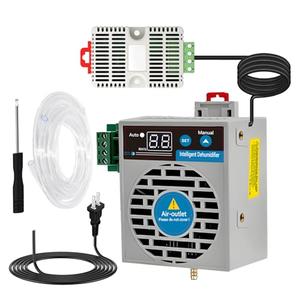 Auto Small Dehumidifier for Grow Tent/Electric Box/Storage Cabinet/Closet/Safes, Smart Dehumidification Kit Eliminates Moisture for Confined Space With Humidity Control, AC/DC 85-265V, Auto Shut Off