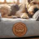 Orthopedic Dog Bed for Small Dogs- Memory Foam Pet Bed with Cooling Support, Calming Washable Dog Bed with Soft Bolster, Removable Machine Washable Cover, Non-Slip Bottom with My Home Label