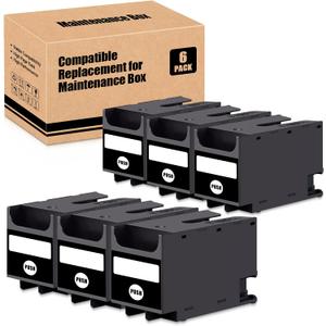 Compatible E-T6715 E-T6716 Ink Maintenance Box Replacement for Workforce Pro WF-4720DWF WF-4725DWF WF-4730DTWF WF-4740DTWF WF-C5210DW WF-C5290DW (6 Pack)
