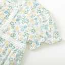 Simplee kids Baby Girls Romper Sleeveless Summer Outfits Rompers baby rompers girl Floral Pattern Button One Piece Outfit (White)