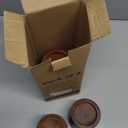 Wooden Furniture Bed Risers - 3 Inch Circle Heavy Duty Furniture Height Extenders Lifts for Sofa Couch Desk Chair Table Base Raising Space, Convenient Store and Cleaning, Pack of 4