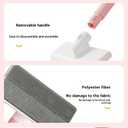 6.5" Wide Pet Hair Remover Brush - Effortlessly Lift Embedded Fur from Sofa, Car, Carpet! Reusable & Washable Cat/Dog Hair Cleaner, Detachable for Deep Clean, Eco-Friendly - Gentle on Fabric (Pink)