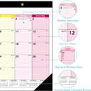 4 x Desk Calendar 2026 Large 22" x17", AgePlace Wall Calendar 2025-2026 Covers July 2025 - December 2026, Office Supplies Desktop Monthly Calendar for Home Classroom School & Office Or teacher Gifts