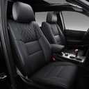 PTYYDS Seat Covers Compatible with 2011-2021 Jeep Grand Cherokee Seat Covers Full Set Leather Seat Protector Replacement for 2011-2021 Jeep Grand Cherokee Accessories(Full Set,Black)