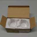 Espresso Cups Set of 2, 4 Oz Espresso Shot Glass with Handle Double Spout Cups Clear Glass Milk Cup Coffee Accessories Great for Making Coffee Desserts Salad Dressing