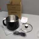 Dezin Hot Pot Electric, Rapid Noodles Cooker, Stainless Steel Electric Pot 1.6 Liter, Perfect for Ramen, Egg, Pasta, Dumpling, Soup, Porridge, Oatmeal with Temperature Control and Keep Warm Function (1.7 Quarts, Black)