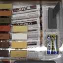 Laminate Floor Repair Kit with Heat Pen, 11 Color Wood Vinyl Floor Furniture Repair Kit Linoleum Repair Hard Wax Touch Up Marker Cover Scratches, Stains, Cracks, Holes for Door, Cabinet, Table.