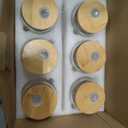 Hoolerry 6 Sets 72 Pcs Baby Shower Prizes for Game Favors Include Glass Cups Baby Shower Winners Present Box Lipstick Pen Candle Keychain Guests Wedding Gift(Greenery)