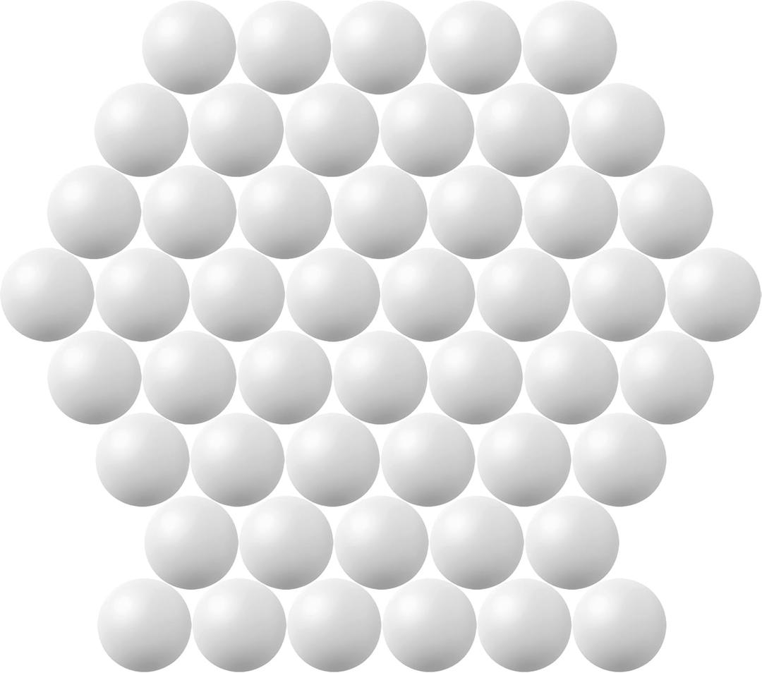 40MM Ping Pong Balls, 50 or 80 Pack Assorted Colored Plastic Balls for Beer Pong, Arts and Craft