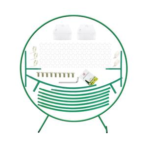 LANGXUN Large Size Metal Round Balloon Arch kit Decoration, for Wedding Birthday Party Decoration, Graduation Decorations and Baby Shower Photo Background (6ft - Green)