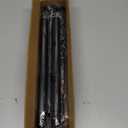 Tension Curtain Rod, 43-64 Inch Adjustable 1.1 Inch Diameter Thick Heavy Duty Black Shower Curtain Rod, Spring Curtain Rod Stainless Steel, Shower Rod for Bathroom No Drilling, No Rust