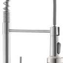GIMILI Kitchen Faucet with Pull Down Sprayer Single Hole Stainless Steel Sink Faucet, Suitable for Farmhouses, RV, Laundry Room, Outdoor, and Campers