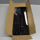 LANTEFUL 3 Tier Shoe Rack for Closet, Shoe Organizer with 5 Hooks, Long Shoe Shelf Storage for Sneaker and Boot Stackable Free Standing Shoe Rack for Entryway, Garage, Small Spaces, Dorm (Black)