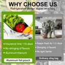 Reusable Aluminum Foil Sealable Storage Bags,2026 New Resealable Vacuum Zipper Pouches for Food,Thicken Foil Sealable Bags with Label and Zip Lock(30PCS, 3 Size)