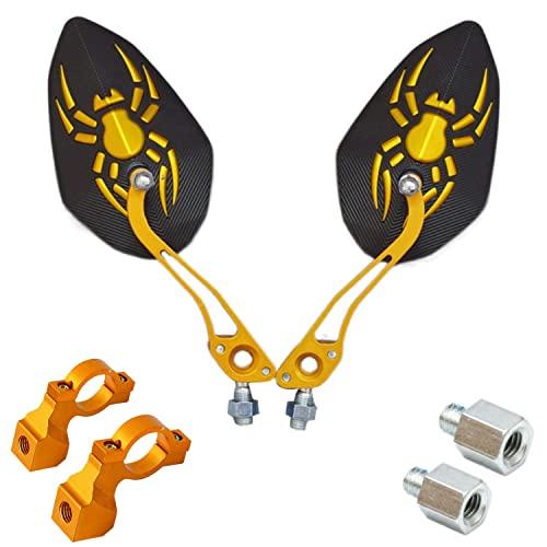 Handlebar Rear View Mirrors For Mountain Road Bike, 2pcs bike rear view mirrors with Wide Angle Mirror, Adjustable Rotatable Handlebar for Mountain Bike, Bicycle Rearview Mirror, Missing parts