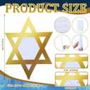 4 ft Hanukkah Star of David Cardboard Stand up Cutout Life Size Hanukkah Jewish Festival Party Decoration Backdrop Photo Prop Standup Religious Star of David Standup Cardboard for Party Supply