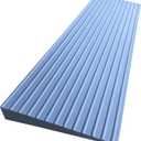 1.5" Rise Rubber Threshold Ramp for Doorways Heavy Duty Wheelchair Ramp, Non-Slip 1 Pack Gray Native Rubber Power Handicap Ramp for Door Threshold Wheelchair Scooter Ramp Curb Ramp