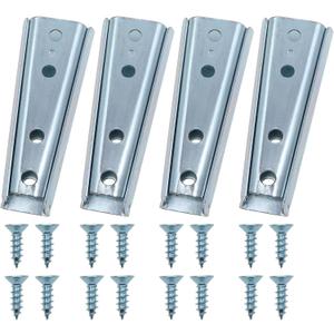 4 Sets Furniture Connectors Interlocking Sofa Connector Bracket Sofa Fixing Bolts Sectional Sofa Connector Furniture Hardware Accessories with Screws (Silver)