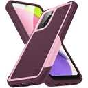 TORRTOWAY Designed for Samsung Galaxy A03S Case 2 in 1 Gift Militay Grade Drop Protective Rugged Heavy Duty Cover Shockproof Case for Galaxy A03S 5G Phone Case for Women Men Boy Girl (Pink+Rose Red)