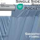 20ftx40ft Dusty Blue Ceiling Curtain for Wedding Parties | 4 Panels Wrinkle-Free 40 FT Long Tent Draping Curtains for Wedding, Birthday & Theme Parties, 40ft Height with Rod Pocket, 60"W x 480"L