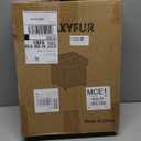 GLAXYFUR Storage Ottoman Bench, 15 Inches Foldable Ottoman Foot Stool with Legs, PU Leather Footrest for Living Room, Bedroom, Dorm