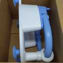 Baby Bath Seat for Babies 6 Months & up, Non-Slip Toddler Bath Seats for Babies Sitting Up, Safe Infant & Newborn Bathtub Chair with 4 Suction Cups & Soft Cushion for Shower,Blue