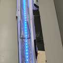 GLOWRIUM LED Aquarium Light with Remote, Full Spectrum Fish Tank Light with Auto Timer, IP67 Waterproof Freshwater Planted Tank Light, Dimmable RGB+W+Moon LEDs with High Performance (12W 18-23inch)