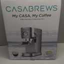 CASABREWS CM5418 Espresso Machine 20 Bar, Compact Espresso Maker with Steam Milk Frother, Stainless Steel Coffee Machine with 34oz Removable Water Tank for Cappuccino, Small Latte Machine, Silver