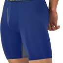 Hanes Men's Underwear Boxer Briefs Pack, 3-Pack, Total Support Pouch, Long or Short-Leg Boxer Briefs (Black, XL)
