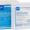 Medline Woven Gauze Sponges, Sterile, 12-Ply, 4 x 4 Inches, Box of 25 x 2