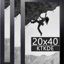 KTKDE 20x40 Poster Frame Black 3 Pack, Wooden Picture Frames with HD Plexiglass for Horizontal or Vertical Wall Mounting, Gallery Picture Frames and Art Prints Large Photo Frame