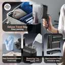 Travel Steamer - Portable Steamer for Clothes, 8FT Power Cord, Handheld Small Size Steam Iron Collapsible Design, Travel College Dorm Home Essentials (Grey)