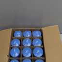 12 Pack 2x3 Hand Poured Dripless Pillar Candles, Soy Candles, Non-Toxic, Unscented, Smokeless, for Power Outages & Emergency (Blue)