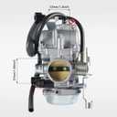 KLF 300 Carburetor Compatitable with Kawasaki Bayou KLF3001986-1987 KLF300A 1988-2005 KLF300B, 1989-2005 KLF300C ATV Carb with Cleaning Tools