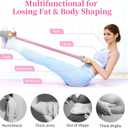 Pedal Resistance Bands with Handles, Durable 6-Tubes Multifunction Pedal Resistance Band, Natural Rubber Foot Pedal Resistance Bands, Fitness Resistance Bands for Abdomen, Waist, Arm, Leg