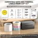 PEDOOLO Label Printer, 4x6 Shipping Label Thermal Printer for Packages, Bluetooth Connection and Compatible with Android, iPhone, Windows, Mac, Chromebook, Amazon, UPS, USPS, FedEx, Shopify