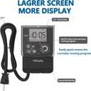2 x TiFFCOFiO New Digital Outdoor Timer Waterproof, Dial Programmable Method, Outdoor Light Timer with 2FT Extension Cord, 2 Grounded Electrical Outlets for Lights, 6 Sets of Programs, 20A/2500W (Digital, 1 PACK)