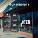 30" x 10" Large LED Open Sign with Remote Control High Bright Visibility Business Open Sign 14 Mode Suitable for Shop, Bar, Hotel, Retail and Restaurant