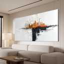 Abstract Large Wall Art Decor Modern Wall Art Pictures for Living Room Abstract Canvas Art Wall Decor Oversized Black and White Wall Art Prints Artwork for Walls Bedroom Office Home Decor 29" X 58"