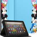 Besoar Cute Case for Kindle HD10/HD10 Plus for Girls Kids - Teen Boys Women Girly Cute Cartoon Design Covers Stand Folio Smart Fashion, Family