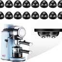 Appliance Casters - Furniture Sliders & Appliance Rollers for Kitchen, Coffee Machine, Blender, Oven Countertop Sliding (Black, 16pcs)