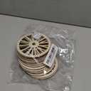 OLYCRAFT 16pcs Unfinished Wood Wheel 3.9 Inch Blank Slices 2.5mm Thick Train Car Wheel Wooden Pieces Natural Wood Cutouts Unfinished Blank Slices for Painting Drawing Home Party Decoration Crafts