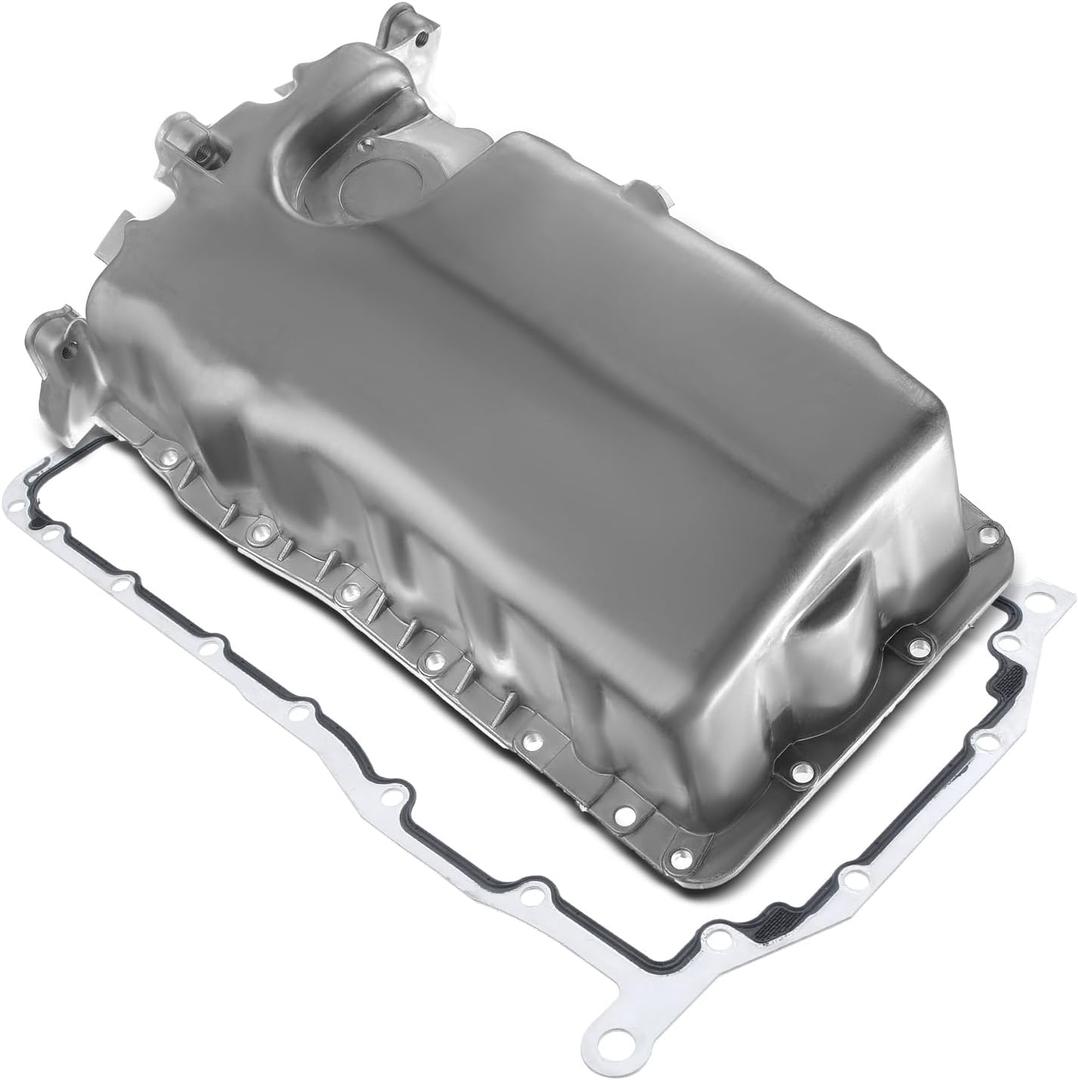 A-Premium Engine Oil Pan Sump with Drain Plug & Gasket Compatible with Volkswagen Jetta 1999-2005, Beetle 1998-2006, Golf 1999-2006, 1.9L 2.0L