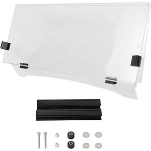 Golf Cart Clear Windshield for Yamaha G29/Drive 2007-2016, Acrylic Fold Down Windscreen, Impact Resistant and Shatterproof