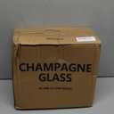 Champagne Flute Glasses Set of 12, 6 Oz Classic Champagne Glass Set for Wedding, Birthday, Anniversary, Party